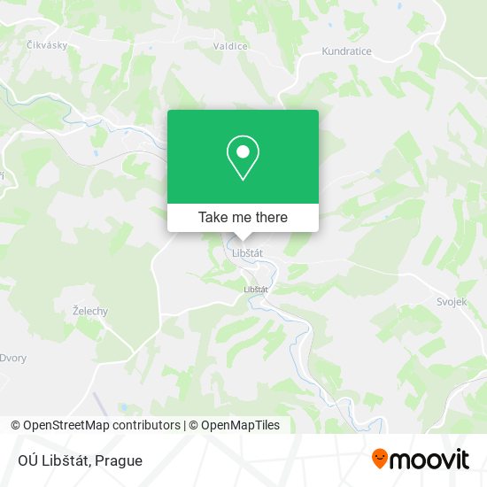 OÚ Libštát map
