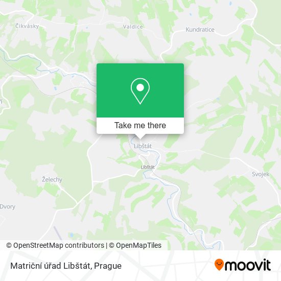 Matriční úřad Libštát map