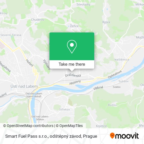 Smart Fuel Pass s.r.o., odštěpný závod map