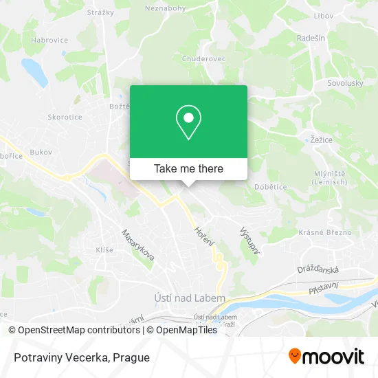 Карта Potraviny Vecerka