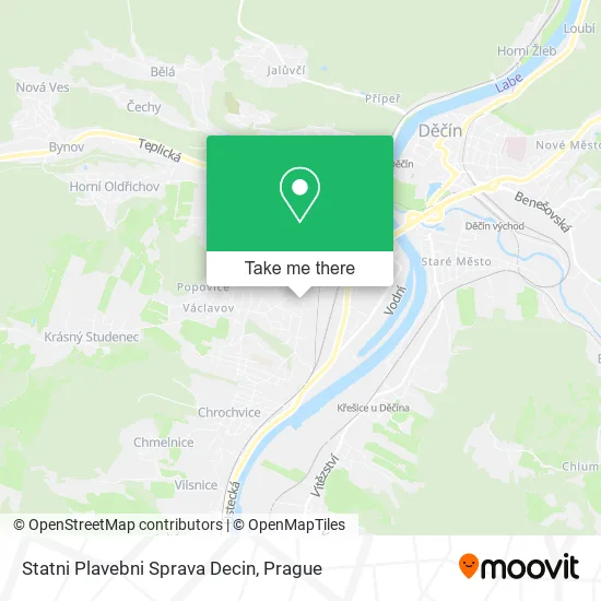 Карта Statni Plavebni Sprava Decin