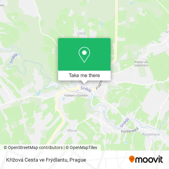 Křížová Cesta ve Frýdlantu map