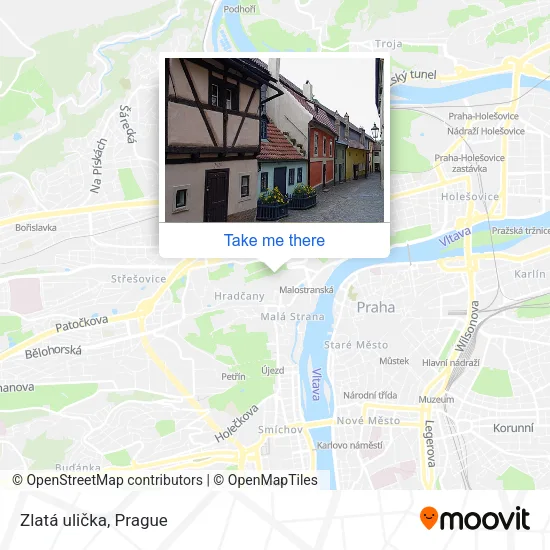 Карта Zlatá ulička