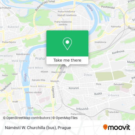 Náměstí W. Churchilla (bus) map