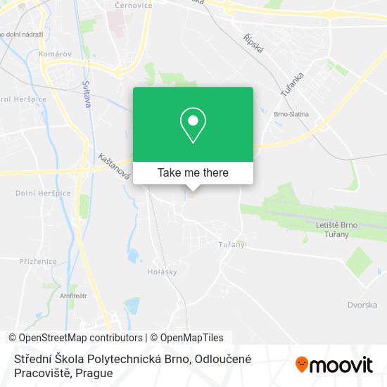 Střední Škola Polytechnická Brno, Odloučené Pracoviště map