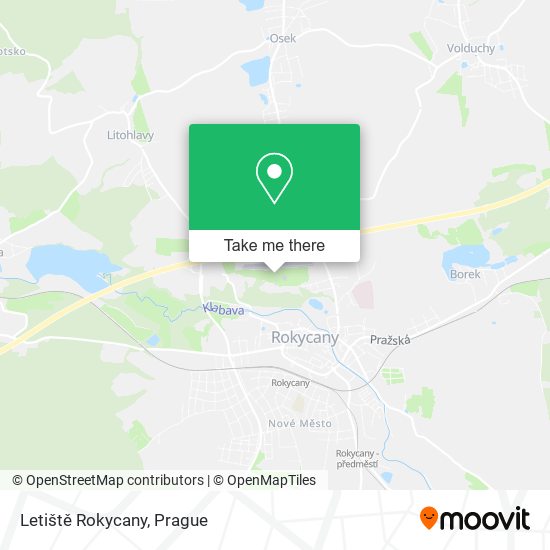 Letiště Rokycany map