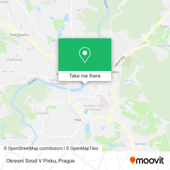 Okresní Soud V Písku map