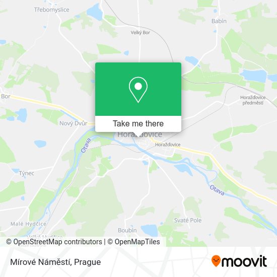 Mírové Náměstí map
