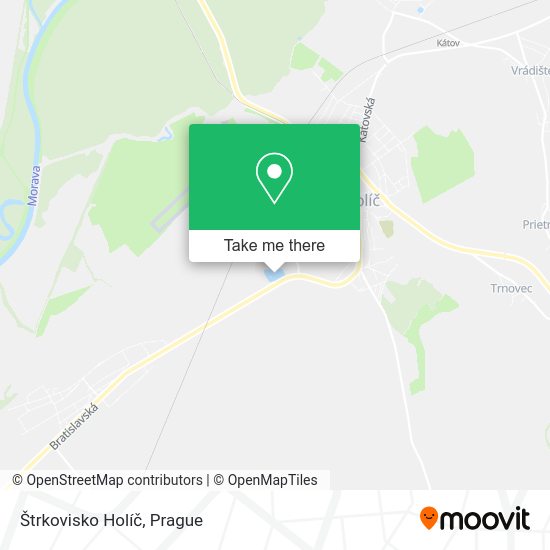 Карта Štrkovisko Holíč