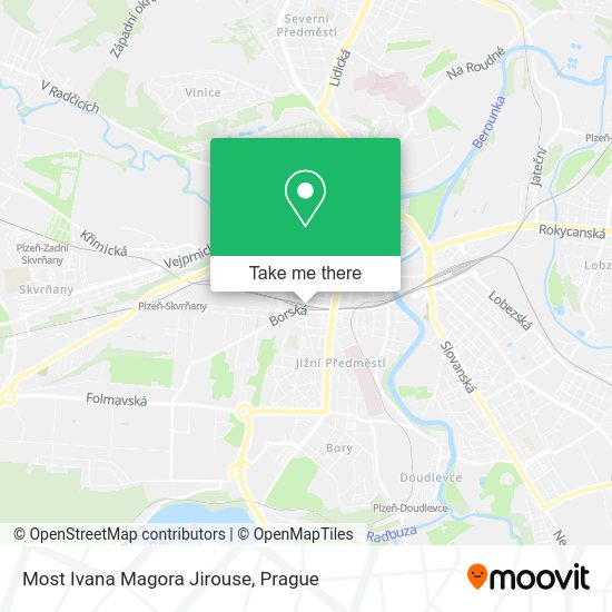 Most Ivana Magora Jirouse map
