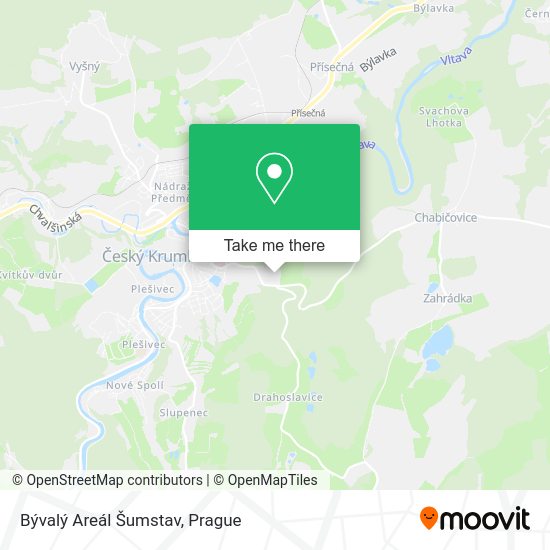 Bývalý Areál Šumstav map