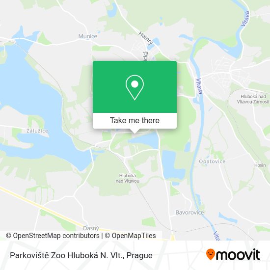 Parkoviště Zoo Hluboká N. Vlt. map