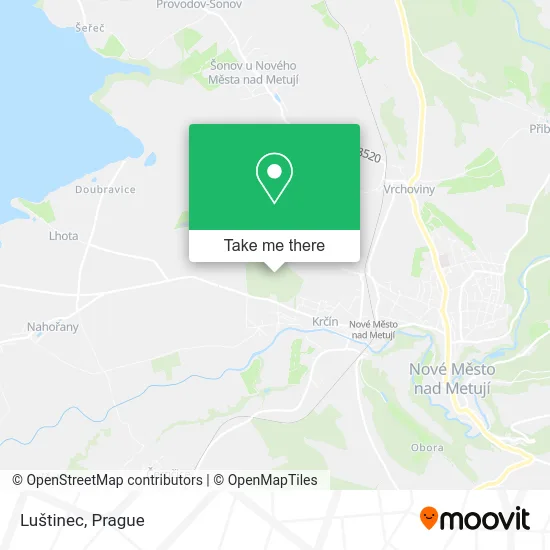 Карта Luštinec