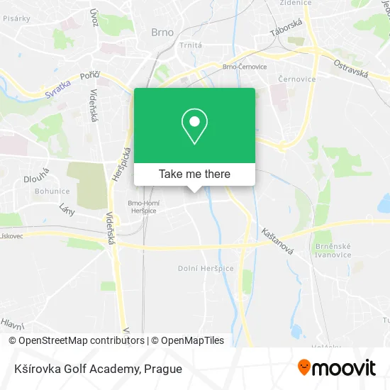 Карта Kšírovka Golf Academy