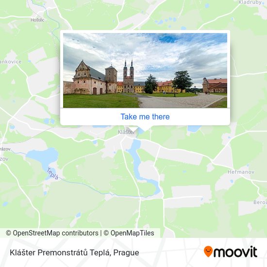 Карта Klášter Premonstrátů Teplá