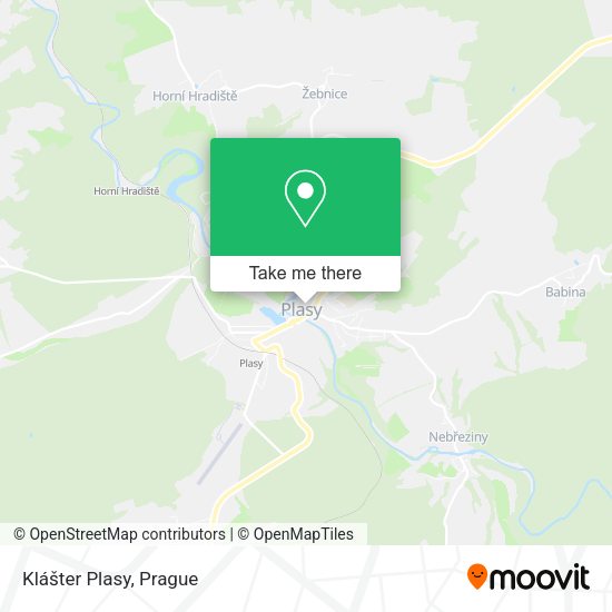 Klášter Plasy map