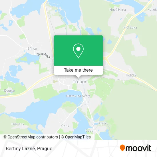 Карта Bertiny Lázně