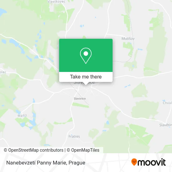 Карта Nanebevzetí Panny Marie