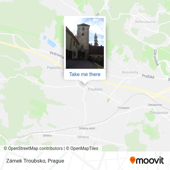 Zámek Troubsko map