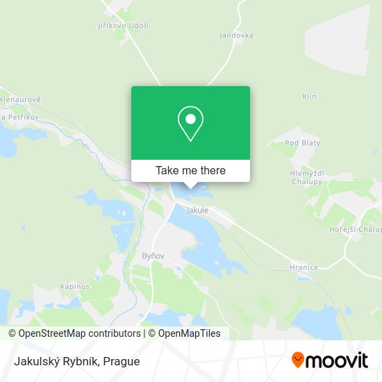 Jakulský Rybník map