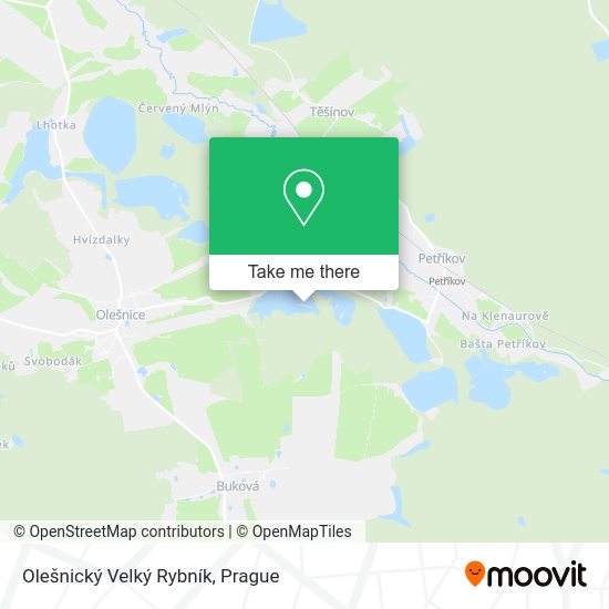 Olešnický Velký Rybník map
