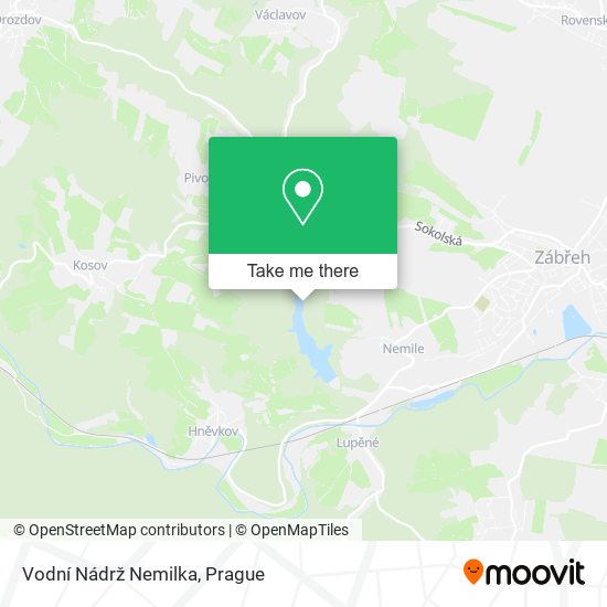 Vodní Nádrž Nemilka map