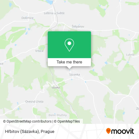 Карта Hřbitov (Sázavka)