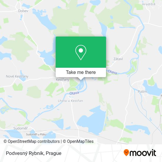 Podvesný Rybník map