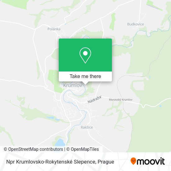 Npr Krumlovsko-Rokytenské Slepence map