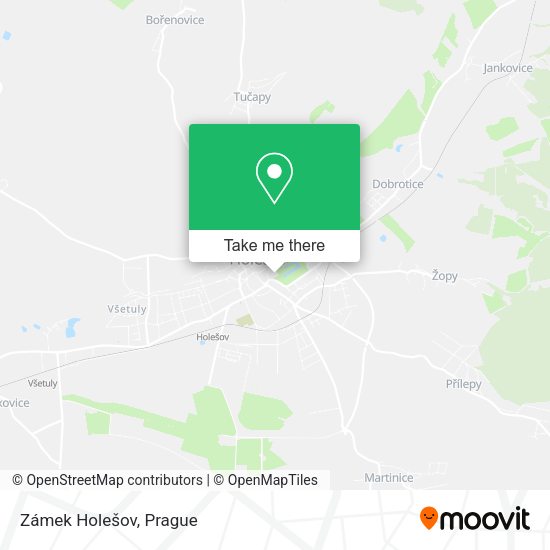 Zámek Holešov map