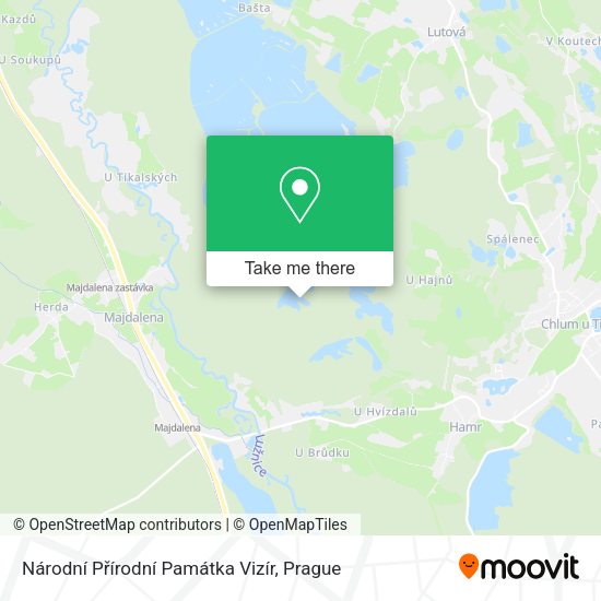 Národní Přírodní Památka Vizír map