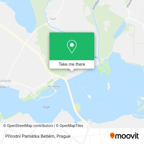 Přírodní Památka Betlém map