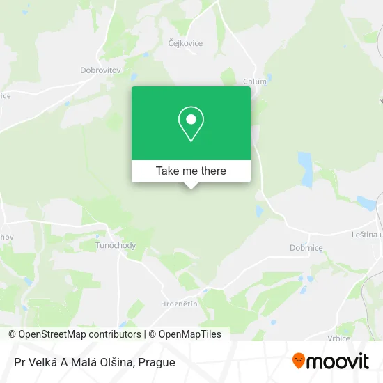 Карта Pr Velká A Malá Olšina