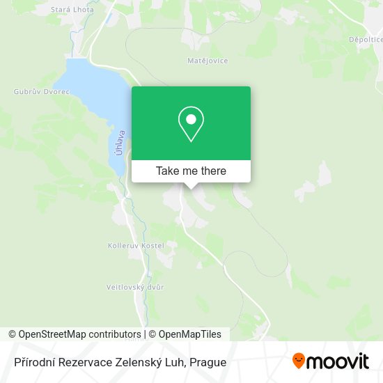 Přírodní Rezervace Zelenský Luh map