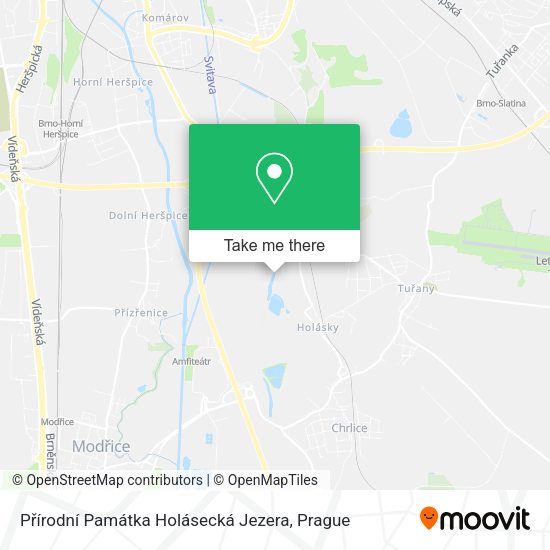 Přírodní Památka Holásecká Jezera map