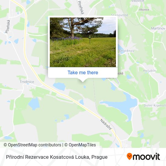 Přírodní Rezervace Kosatcová Louka map