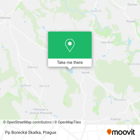Карта Pp Borecká Skalka