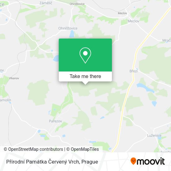 Přírodní Památka Červený Vrch map