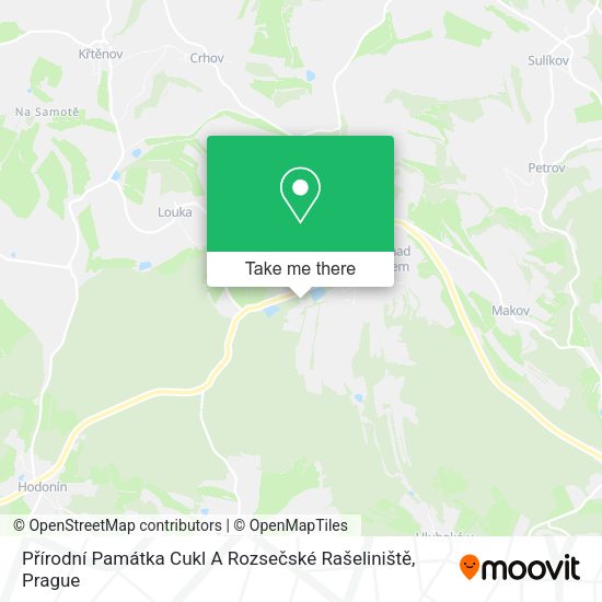Přírodní Památka Cukl A Rozsečské Rašeliniště map