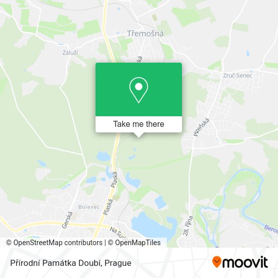 Přírodní Památka Doubí map