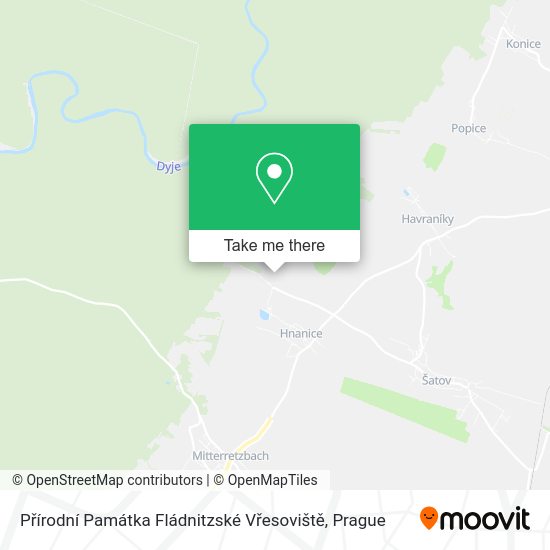 Přírodní Památka Fládnitzské Vřesoviště map