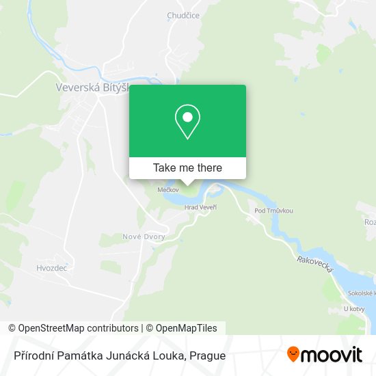Přírodní Památka Junácká Louka map