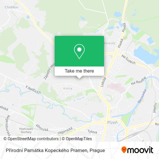 Přírodní Památka Kopeckého Pramen map