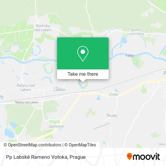 Карта Pp Labské Rameno Votoka