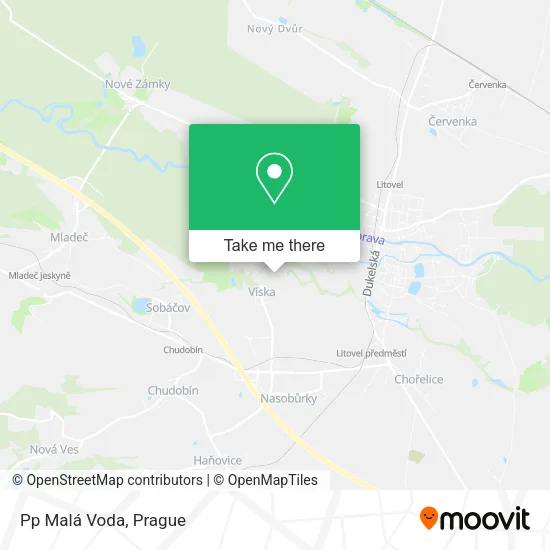 Карта Pp Malá Voda