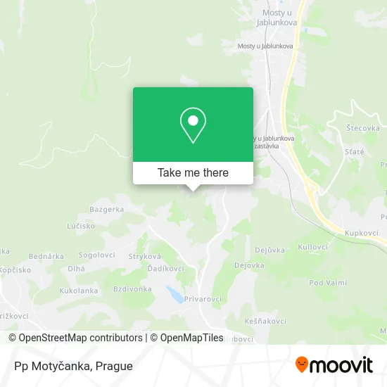 Карта Pp Motyčanka