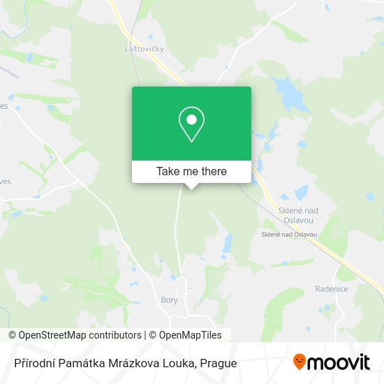 Přírodní Památka Mrázkova Louka map