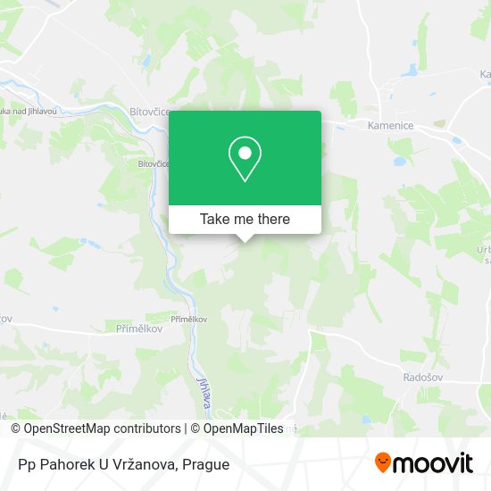Карта Pp Pahorek U Vržanova