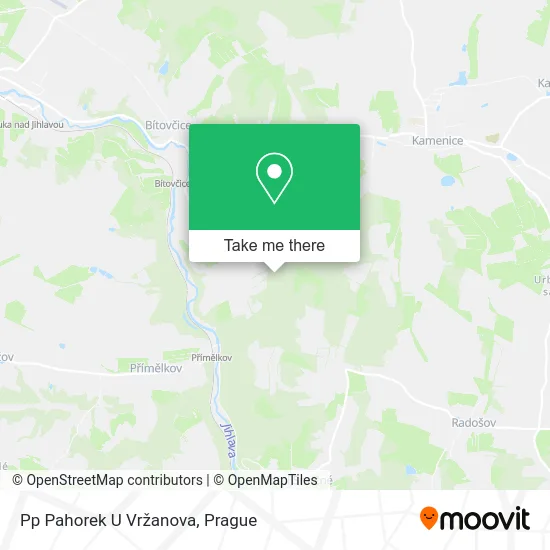 Карта Pp Pahorek U Vržanova