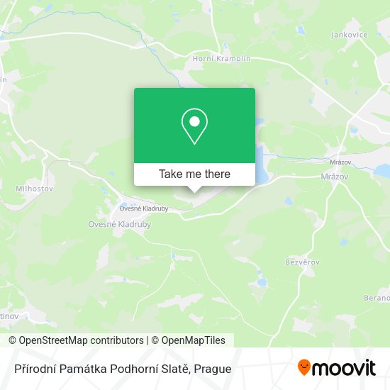 Přírodní Památka Podhorní Slatě map